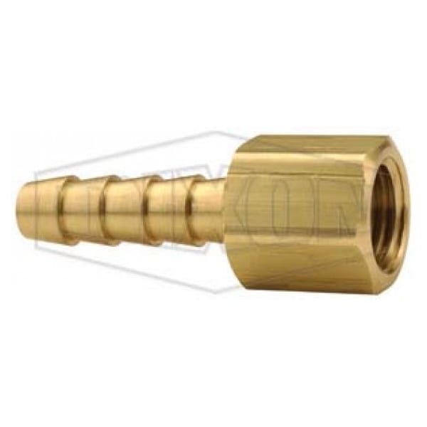 Dixon Hose Barb, 7/8-14 x 1/2 in, 45Deg Female SAE/37Deg Female JIC Swivel x Hose Barb, Brass, Domestic 1430814K - main